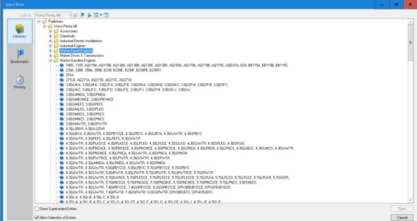 Buy Volvo Penta 2024 Online access, spare parts catalogues