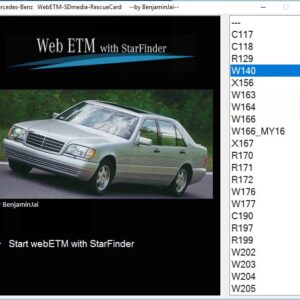 Mercedes StarFinder 2023 electronic component locator and electrical wiring diagrams interface for passenger cars and commercial vehicles
