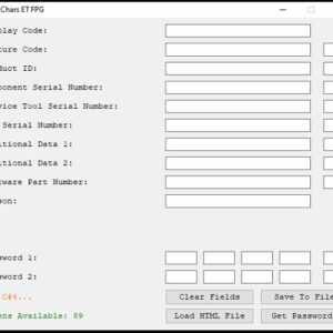 Caterpillar FACTORY PASSWORDS - 18 DIGIT